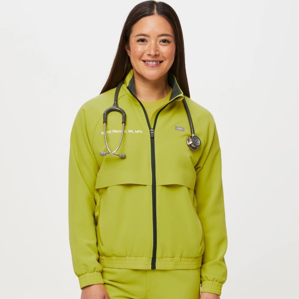 Women's Figs Sydney Limeade Green Jacket